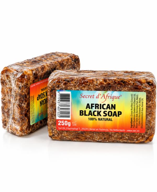 Savon Noir Africain Secret d’Afrique 100% Naturel – African Black Soap – 250 g