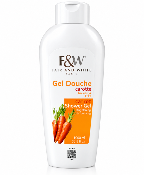 Fair & White Gel Douche 1000 ml – Carotte, Grenade & Melon, Gold Ultimate Argan