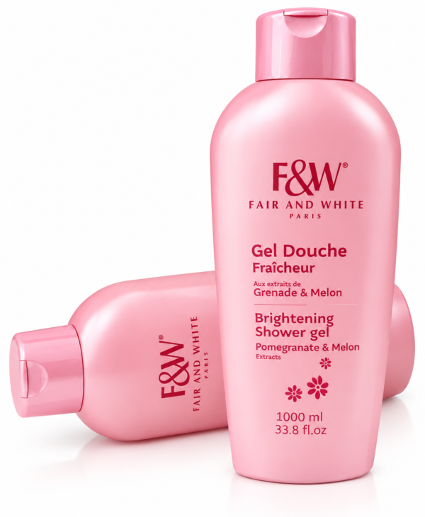 Fair & White Gel Douche 1000 ml – Carotte, Grenade & Melon, Gold Ultimate Argan