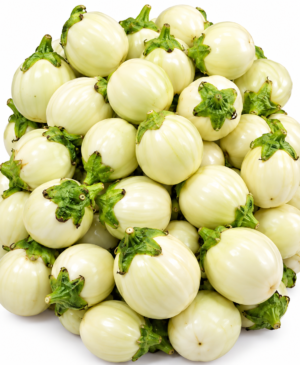 1KG Aubergine Blanche Ronde Fraîche