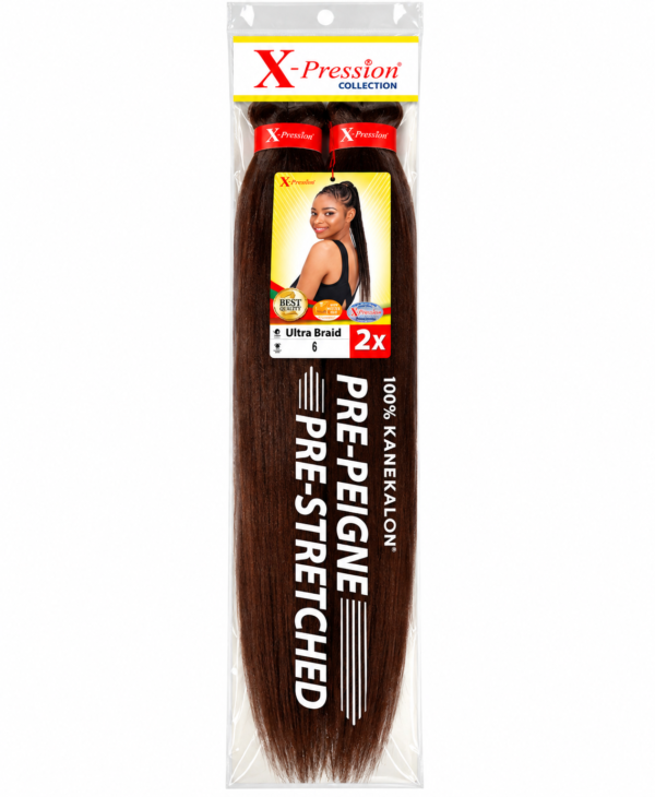 X-Pression Ultra Braid Pre-Stretched 100% Kanekalon 2X – Mèches Tresses Afro Pré-Étirées – Plusieurs Couleurs