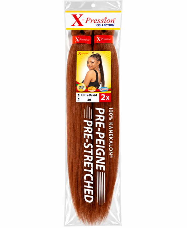 X-Pression Ultra Braid Pre-Stretched 100% Kanekalon 2X – Mèches Tresses Afro Pré-Étirées – Plusieurs Couleurs