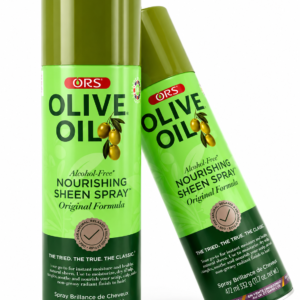 ORS, ORS Olive Oil, ORS Olive Oil Spray, ORS Nourishing Sheen Spray, ORS Olive Oil Nourishing Sheen Spray, ORS Original Formula, spray cheveux, spray brillance cheveux, spray huile d'olive cheveux, spray nourrissant cheveux, huile d'olive cheveux, brillance cheveux, soin cheveux, cheveux afro, cheveux crépus, cheveux naturels, cheveux secs, cheveux bouclés, cheveux frisés, spray tresses, soin cheveux afro, spray coiffure, produit brillance cheveux, ORS 472 ml, spray cheveux 472 ml
