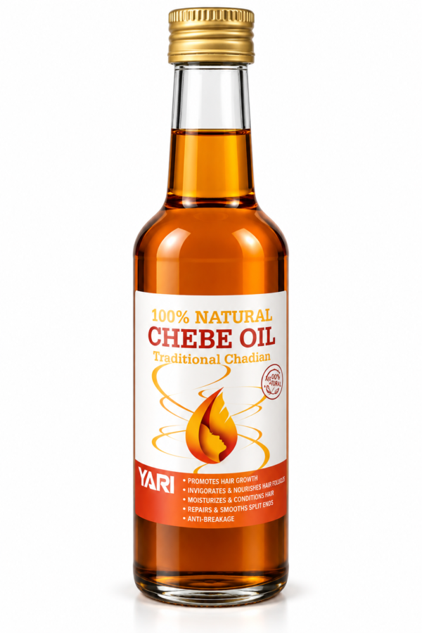 Huile de Chébé 100% Naturelle YARI – Chebe Oil Traditional Chadian – Soin Capillaire Fortifiant – Cheveux Crépus, Bouclés et Secs Huile de Chébé 100% Naturelle YARI – Chebe Oil – Soin Capillaire – 250ml