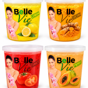 BELLE VIE Savon Clarifiant Gommant – Tomate, Papaye, Lemon, Curcuma – 500 g