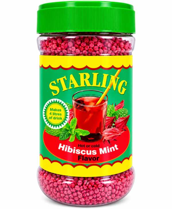 Bocal de boisson instantanée Hibiscus Menthe Boisson Starling Instantanée 4L.