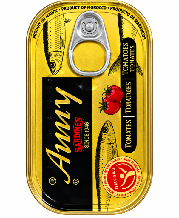 sardines AMMY, sardines Ammy Maroc, sardines en conserve, sardines marocaines, sardines à l’huile, sardines à la tomate, sardines pimentées, sardines à l’huile pimentée, boîte de sardines, poisson en conserve, conserve de poisson, sardines du Maroc, sardines pour riz, sardines pour pâtes, sardines pour cuisine africaine, sardines pour cuisine méditerranéenne, achat sardines en ligne, sardines en boîte pas cher, assortiment sardines, sardines AMMY tomate, sardines AMMY piment, poisson en conserve Maroc.