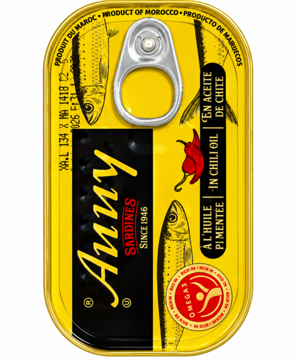 sardines AMMY, sardines Ammy Maroc, sardines en conserve, sardines marocaines, sardines à l’huile, sardines à la tomate, sardines pimentées, sardines à l’huile pimentée, boîte de sardines, poisson en conserve, conserve de poisson, sardines du Maroc, sardines pour riz, sardines pour pâtes, sardines pour cuisine africaine, sardines pour cuisine méditerranéenne, achat sardines en ligne, sardines en boîte pas cher, assortiment sardines, sardines AMMY tomate, sardines AMMY piment, poisson en conserve Maroc.