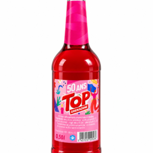 boisson TOP grenadine, TOP Grenadine 50 cl, boisson Top 500 ml, boisson grenadine TOP, TOP édition 50 ans, boisson rouge grenadine, boisson rafraîchissante grenadine, soda grenadine, boisson aromatisée grenadine, bouteille TOP grenadine, boisson sucrée grenadine, boisson TOP en bouteille verre, acheter boisson TOP grenadine, boisson grenadine épicerie africaine, boissons exotiques, boissons importées, TOP Grenadine 0,5 L.