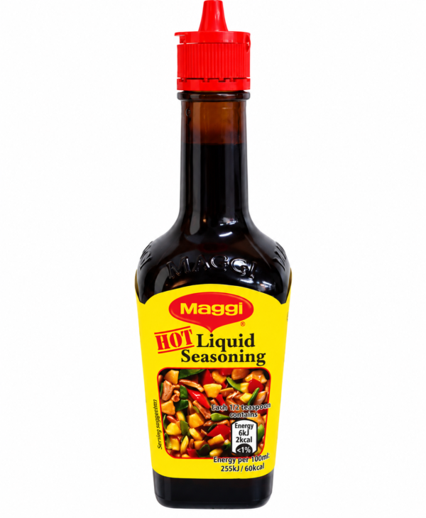 Maggi Hot, sauce Maggi Hot, Maggi Hot Liquid Seasoning, Maggi liquide épicé, assaisonnement liquide Maggi, sauce Maggi pimentée, Maggi Hot 100 ml, condiment Maggi, assaisonnement pour riz, sauce pour viande, assaisonnement pour poisson, sauce pour légumes, condiment pour cuisine africaine, sauce Maggi pour marinade, assaisonnement liquide pour cuisine, Maggi épicerie africaine, acheter sauce Maggi en ligne, Maggi Hot France, sauce assaisonnement épicée, condiment liquide Maggi.
