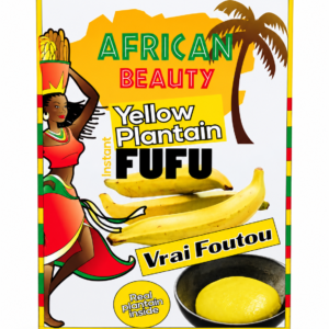 fufu African Beauty, fufu plantain, fufu instantané, farine de fufu, fufu banane plantain, fufu plantain vert, fufu plantain jaune, foutou africain, farine de plantain, fufu africain, foutou banane, alimentation africaine, produits africains en ligne, épicerie africaine, acheter fufu en ligne, fufu pour sauce africaine.