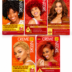 Coloration Cheveux Crème of Nature – Couleurs Intenses et Brillantes – Plusieurs Teintes au Choix