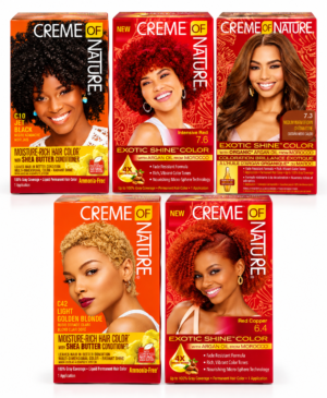Collection colorations capillaires Creme of Nature Coloration Cheveux Crème of Nature – Couleurs Intenses et Brillantes – Plusieurs Teintes au Choix
