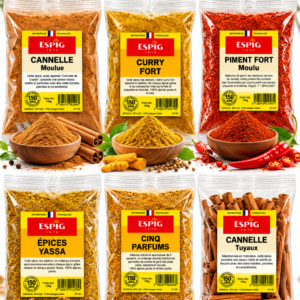 ESPIG | ESPIG 1876 | Épices ESPIG | Épices africaines | Épices du monde | Épices françaises | Cannelle | Curry | Piment | Yassa | Cinq parfums | Massalé | Couscous | Poulet | Cardamome | Marinade | Cuisine africaine | Cuisine sénégalaise | Cuisine du monde