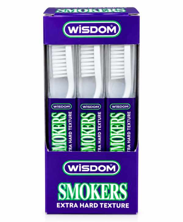 Brosse à dents WISDOM – Plusieurs couleurs et duretés disponibles