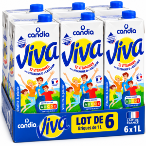 lait Candia Viva, Candia Viva 1L, lait Viva vitaminé, lait vitaminé Candia, lait Candia 1 litre, lait français vitaminé, lait à 1% de matières grasses, lait enrichi en vitamines, lait 12 vitamines, lait vitamine D et calcium, lait demi-écrémé vitaminé, lait UHT vitaminé, lait pour petit déjeuner, lait pour céréales, lait pour chocolat chaud, lait pour café, lait pour enfants dès 3 ans, acheter lait Candia Viva, lait Candia en ligne, lait vitaminé en brique, lait français en brique, lait Candia Viva prix.