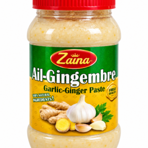 pâte ail gingembre, pâte d’ail et de gingembre Zaina, ail-gingembre Zaina, Zaina Garlic Ginger Paste, acheter pâte ail gingembre, purée ail gingembre, condiment ail gingembre, pâte d’ail gingembre pour marinade, assaisonnement ail gingembre, ail gingembre pour poulet, ail gingembre pour poisson, pâte ail gingembre pour sauce, pâte ail gingembre cuisine africaine, pâte ail gingembre cuisine indienne, épicerie africaine en ligne, épicerie du monde en France, acheter condiments africains, KAIROSHYB Market