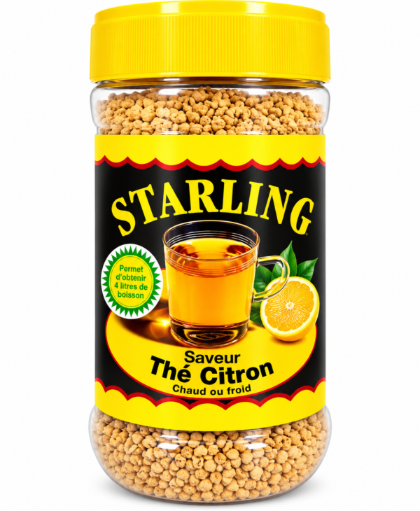 Pot transparent de thé citron STARLING - Copie Boisson Starling Instantanée 4L.