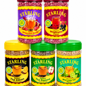 Starling | Starling 400g | Boisson Instantanée | Boisson Starling | Starling Hibiscus | Starling Bissap | Starling Gingembre | Starling Hot Ginger | Starling Menthe | Hibiscus Menthe | Thé Menthe | Thé Gingembre | Bissap | Hibiscus | Boisson Africaine | Boisson Exotique | Boisson en Granulés | Boisson en Poudre | 4 Litres | Chaud ou Froid Starling | Boisson Starling | Boisson Instantanée | Boisson Africaine | Boisson en Poudre | Gingembre Bissap | Bissap | Wildfruits | Fruits Rouges | Thé Citron | Thé Pomme | Mint Lime | Menthe Citron Vert | Thé Instantané | Boisson Exotique | Boisson Chaude | Boisson Froide | Épicerie Africaine 