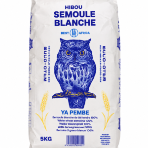 semoule blanche YA PEMBE, semoule Hibou 5 kg, semoule YA PEMBE Hibou, semoule blanche 5 kg, semoule de blé tendre, semoule de blé tendre 100 %, Ya Pembe 5kg, semoule Best Africa, semoule africaine, semoule pour foufou, semoule pour fufu, semoule pour cuisine africaine, semoule blanche en sac, semoule pour bouillie, semoule pour recettes traditionnelles, semoule familiale 5 kg, semoule pour restaurant, acheter semoule YA PEMBE, semoule blanche en ligne, épicerie africaine en ligne.