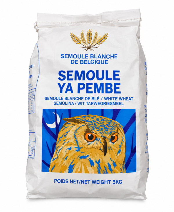 semoule YA PEMBE, semoule blanche YA PEMBE, Ya Pembe 5 kg, semoule blanche de blé, semoule blanche 5 kg, semoule africaine, semoule pour foufou, semoule pour fufu, semoule pour couscous, semoule pour bouillie, semoule de blé en sac, semoule cuisine africaine, semoule blanche Belgique, semoule pour sauces africaines, semoule grand format, semoule pour famille, semoule pour restaurant, acheter semoule Ya Pembe, semoule blanche en ligne, épicerie africaine en ligne, produits alimentaires africains.