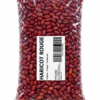 Sac transparent de haricots rouges étiqueté haricots secs africains, assortiment de haricots secs, haricot Ya Goma, haricots Ya Goma Congo, haricots cocos roses, haricots blancs secs, haricots rouges secs, haricots du Congo, légumineuses sèches, légumes secs africains, épicerie africaine en ligne, acheter haricots africains, haricots pour cuisine congolaise, haricots pour accompagner le riz, haricots secs en France, KAIROSHYB Market