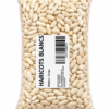Sachet de haricots blancs étiqueté haricots secs africains, assortiment de haricots secs, haricot Ya Goma, haricots Ya Goma Congo, haricots cocos roses, haricots blancs secs, haricots rouges secs, haricots du Congo, légumineuses sèches, légumes secs africains, épicerie africaine en ligne, acheter haricots africains, haricots pour cuisine congolaise, haricots pour accompagner le riz, haricots secs en France, KAIROSHYB Market