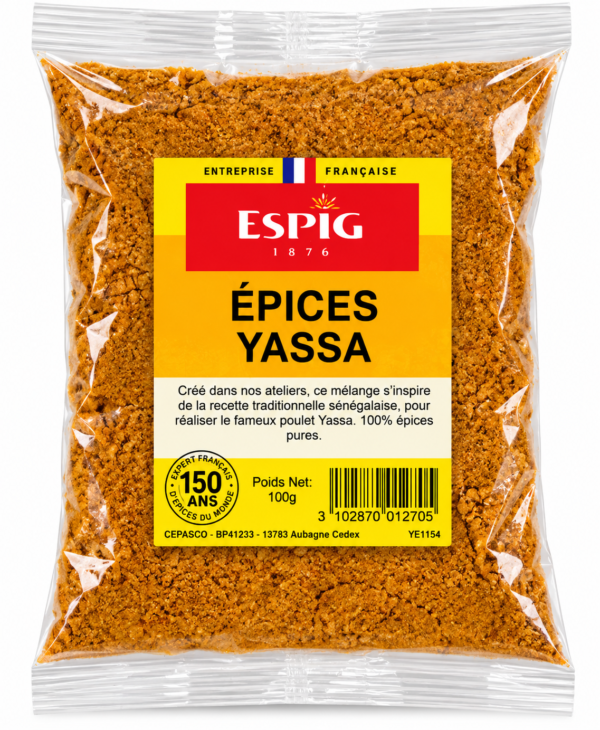 ESPIG | ESPIG 1876 | Épices ESPIG | Épices africaines | Épices du monde | Épices françaises | Cannelle | Curry | Piment | Yassa | Cinq parfums | Massalé | Couscous | Poulet | Cardamome | Marinade | Cuisine africaine | Cuisine sénégalaise | Cuisine du mon