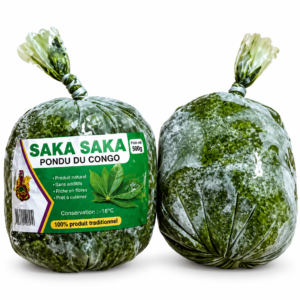 Saka Saka Mama Bolingo, saka saka 500 g, pondu congelé, feuilles de manioc pilées, feuilles de manioc congelées, saka saka congolais, pondu congolais, saka saka africain, légume africain surgelé, produit alimentaire africain, feuilles de manioc surgelées, Mama Bolingo Pondu, acheter saka saka en ligne.