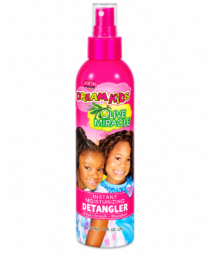 African Pride Dream Kids Olive Miracle – Spray Démêlant Hydratant Instantané 236 ml pour Cheveux Crépus, Bouclés et Frisés