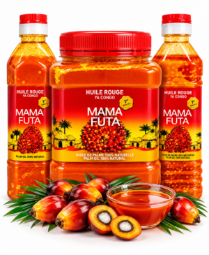 huile rouge Mama Futa, huile rouge ya Congo, huile de palme rouge, Mama Futa huile de palme, acheter huile rouge congolaise, huile rouge africaine, huile de palme 100 % naturelle, huile rouge pour pondu, huile rouge pour saka-saka, huile rouge pour moambe, huile rouge pour madesu, huile de palme pour cuisine africaine, huile rouge pour sauce africaine, huile de palme en bouteille, huile rouge en pot, épicerie congolaise en ligne, épicerie africaine en France, acheter huile de palme rouge en ligne, KAIROSHYB Market