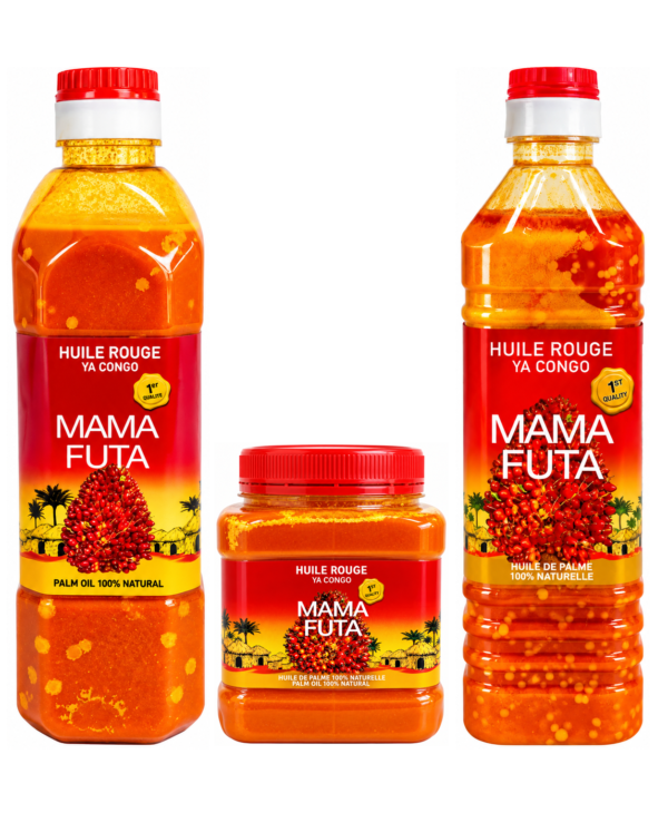 mama_futa_huiles_ensemble_1254x1525 Huile Rouge Mama Futa Ya Congo – Huile de Palme Rouge 100 % Naturelle